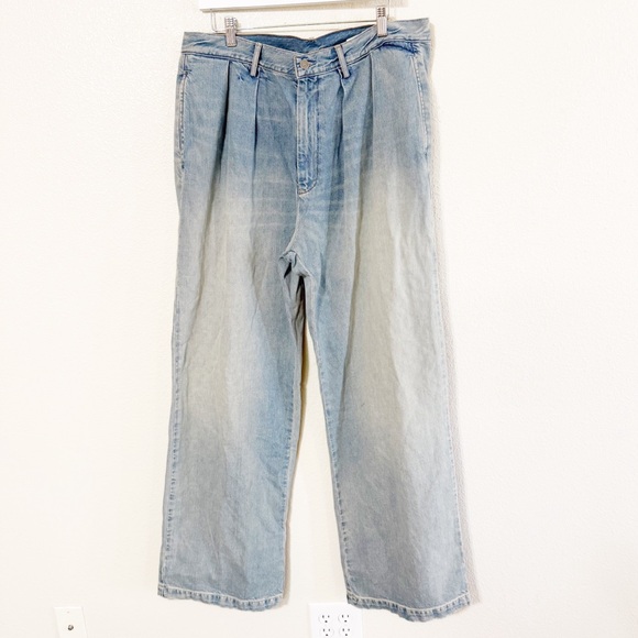 Denimist blair double pleated jeans jinx blue revolve shopbop $345 MSRP size 31 - Picture 4 of 9